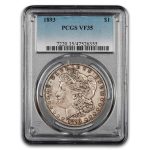1893 Morgan Dollar VF-35 PCGS