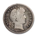 1893-S Barber Dime VG