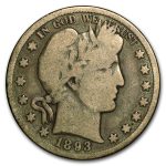 1893-S Barber Half Dollar AG