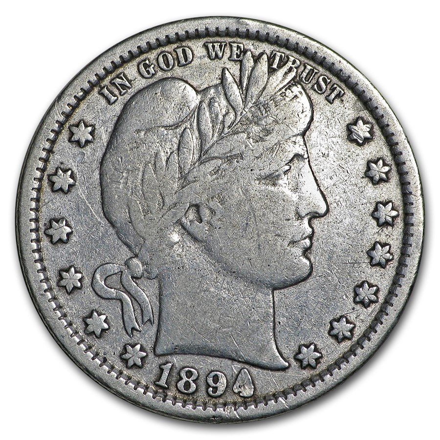 1894 Barber Quarter Fine