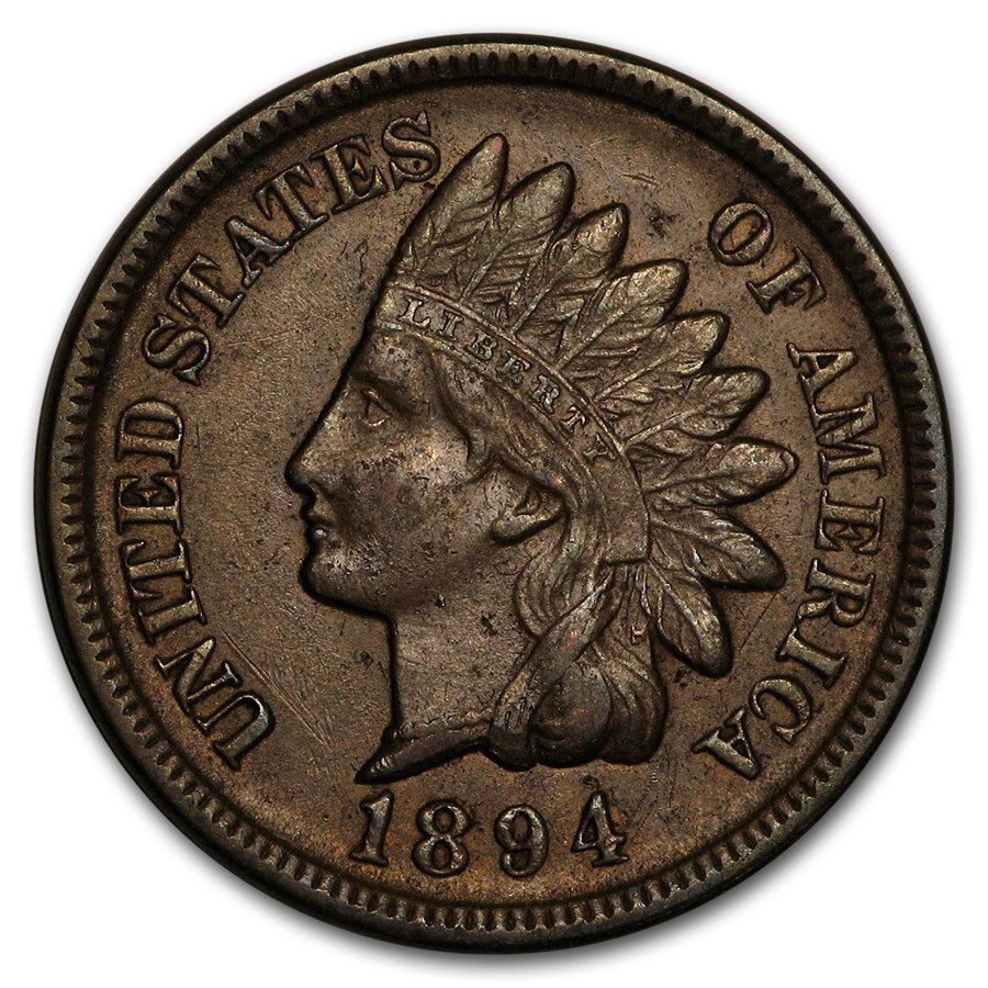 1894 Indian Head Cent AU