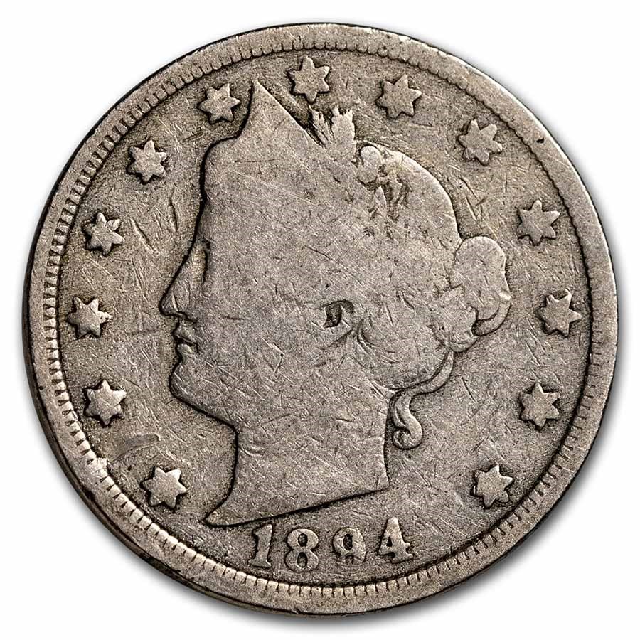 1894 Liberty Head V Nickel Good
