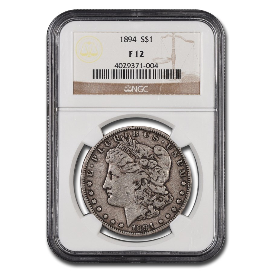 1894 Morgan Dollar Fine-12 NGC
