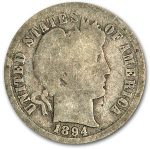 1894-O Barber Dime Good