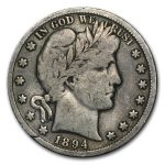 1894-O Barber Half Dollar Fine