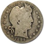 1894-O Barber Quarter AG