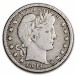 1894-O Barber Quarter Fine