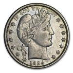 1894-S Barber Half Dollar AU
