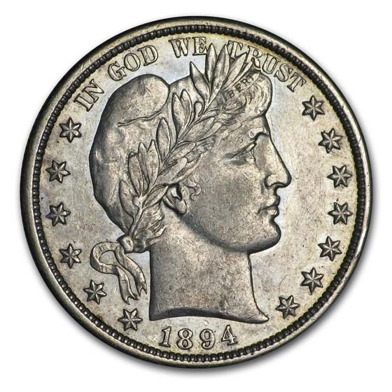 1894-S Barber Half Dollar AU