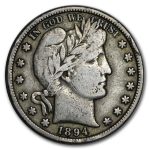 1894-S Barber Half Dollar Fine