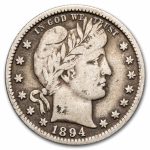 1894-S Barber Quarter Fine