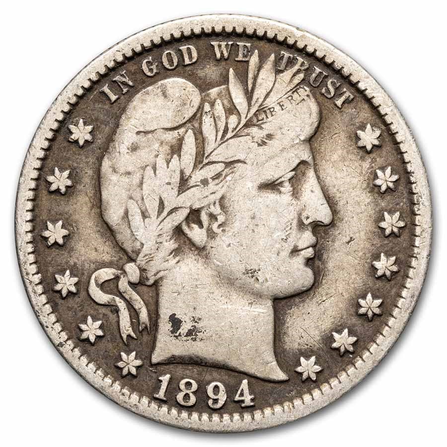 1894-S Barber Quarter Fine
