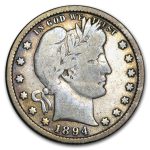 1894-S Barber Quarter VG