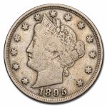 1895 Liberty Head V Nickel Fine