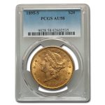 1895-S $20 Liberty Gold Double Eagle AU-58 PCGS