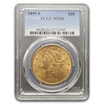 1895-S $20 Liberty Gold Double Eagle MS-63 PCGS