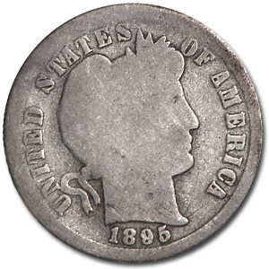 1895-S Barber Dime Good