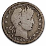 1895-S Barber Quarter VG