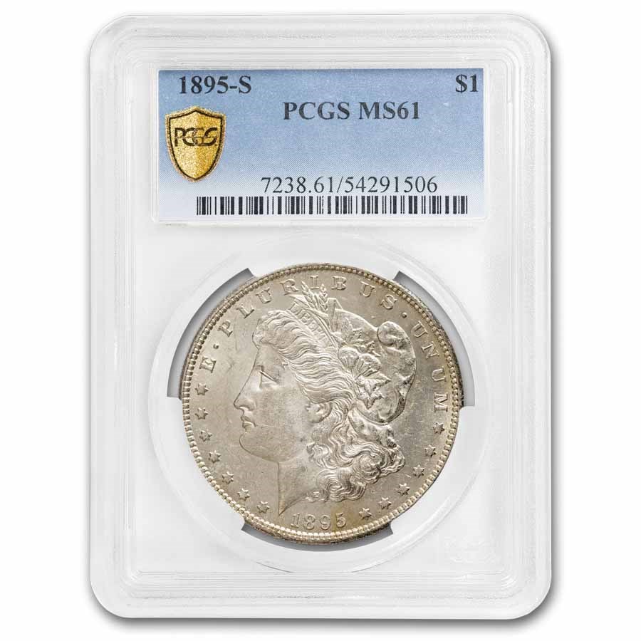 1895-S Morgan Dollar MS-61 PCGS