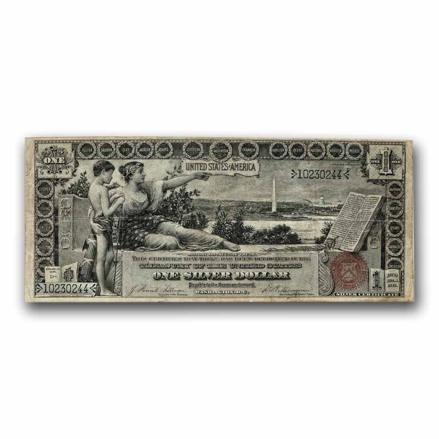1896 $1.00 Silver Certificate Educational Note Ch VF (Fr#224)