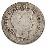 1896 Barber Dime AG