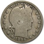 1896 Barber Quarter Good/VG