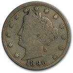 1896 Liberty Head V Nickel Fine