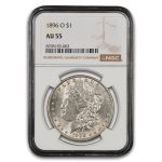 1896-O Morgan Dollar AU-55 NGC