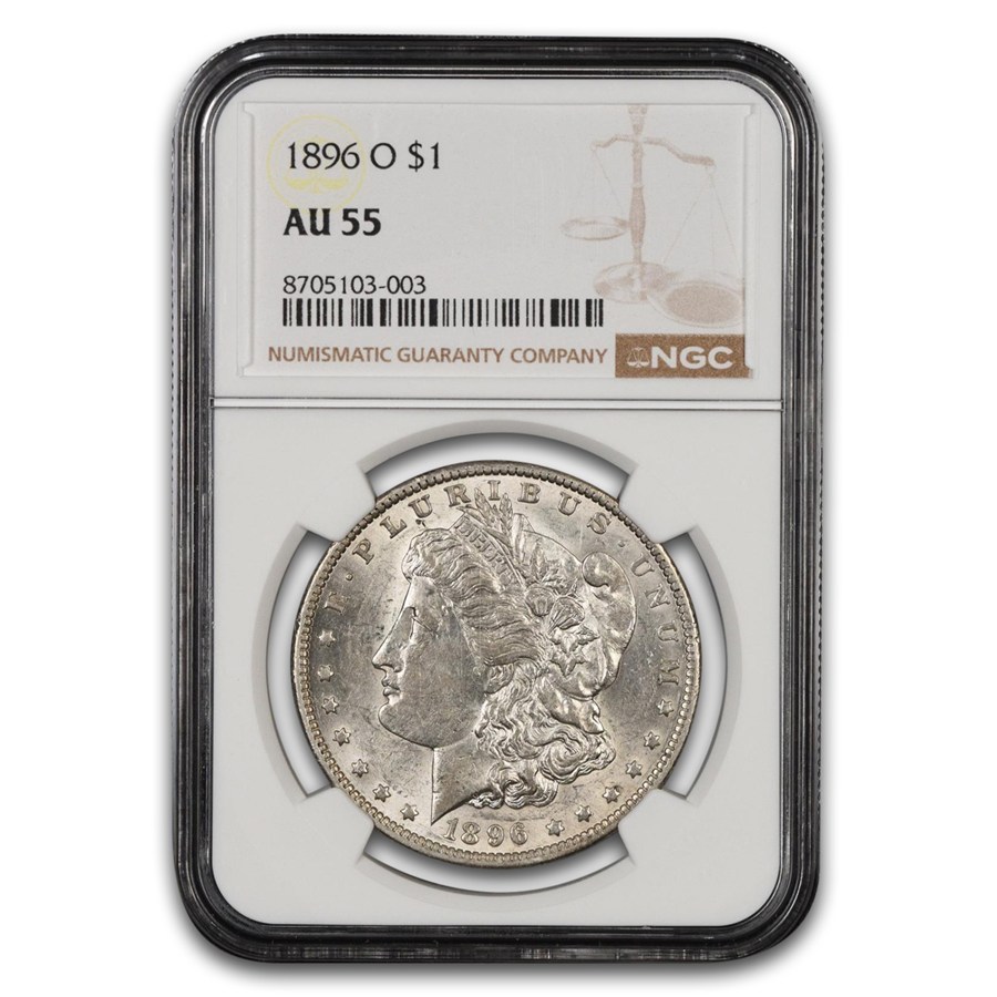1896-O Morgan Dollar AU-55 NGC