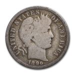 1896-S Barber Dime Good