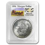 1896 Stage Coach Morgan Dollar BU PCGS