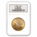 1897 $20 Liberty Gold Double Eagle MS-62 NGC