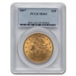 1897 $20 Liberty Gold Double Eagle MS-63 PCGS