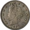 1897 Liberty Head V Nickel AU
