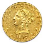 1897-O $10 Liberty Gold Eagle AU