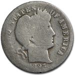 1897-O Barber Dime AG