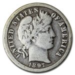1897-O Barber Dime Fine