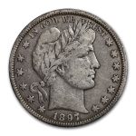 1897-O Barber Half Dollar Fine