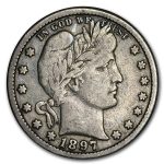 1897-O Barber Quarter VF