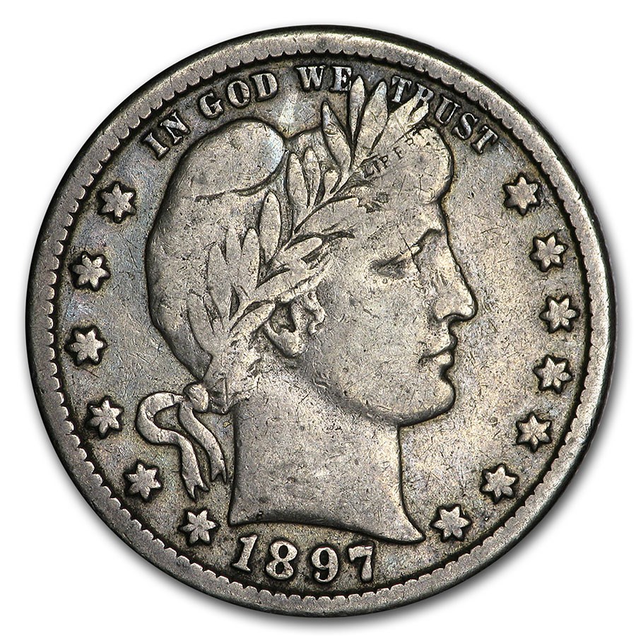 1897-O Barber Quarter VF