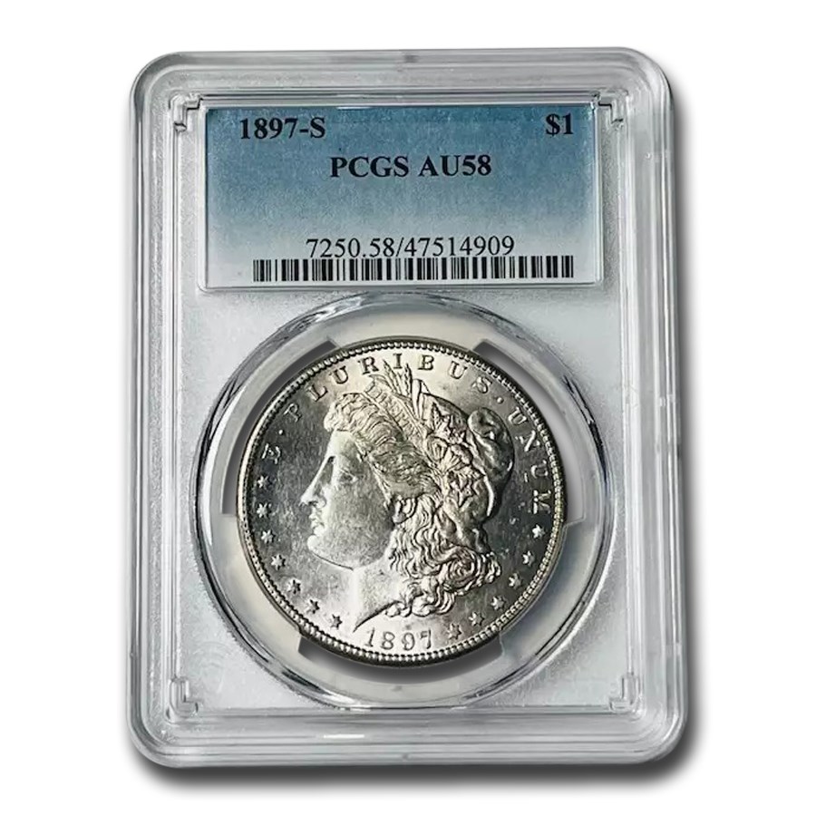 1897-S Morgan Dollar AU-58 PCGS