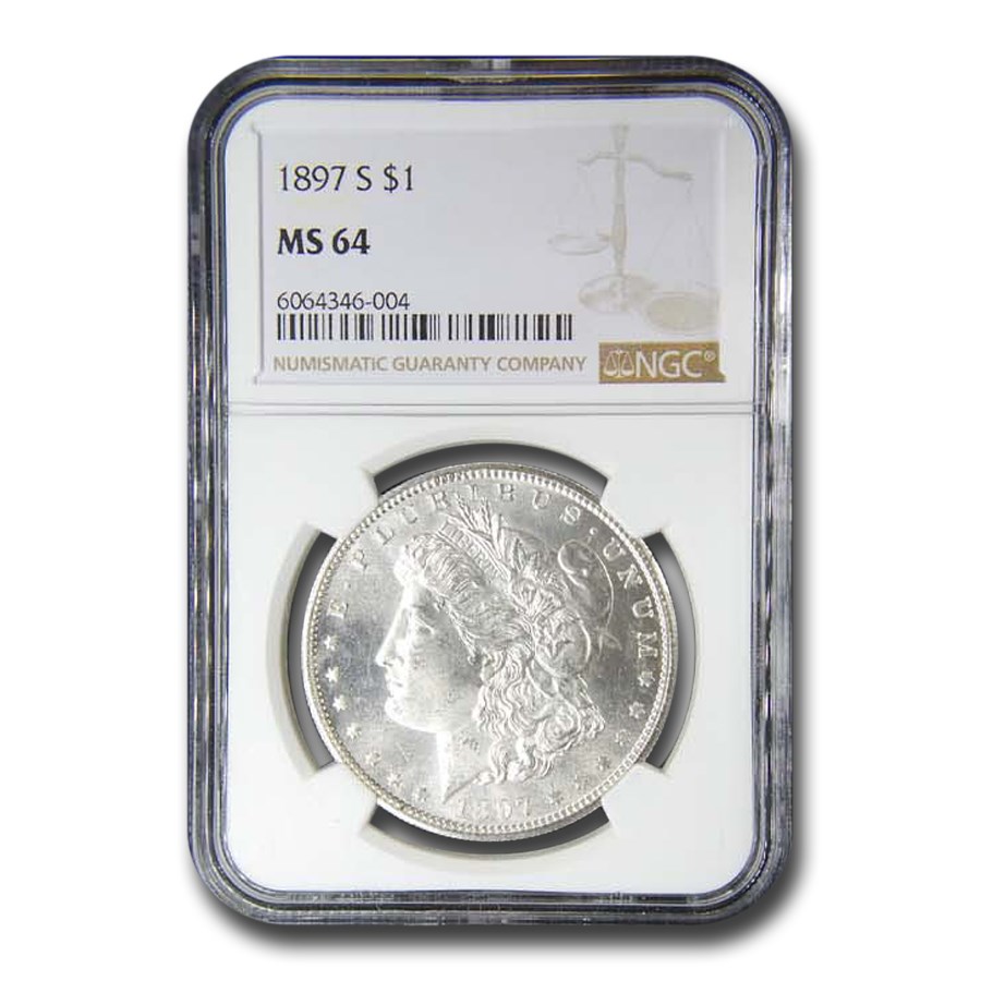 1897-S Morgan Dollar MS-64 NGC