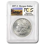 1897-S Stage Coach Morgan Dollar BU PCGS