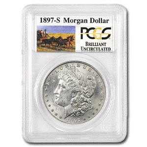 1897-S Stage Coach Morgan Dollar BU PCGS