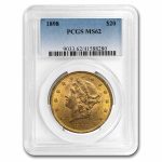 1898 $20 Liberty Gold Double Eagle MS-62 PCGS