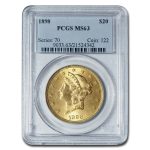 1898 $20 Liberty Gold Double Eagle MS-63 PCGS