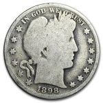 1898 Barber Half Dollar AG