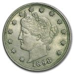 1898 Liberty Head V Nickel AU