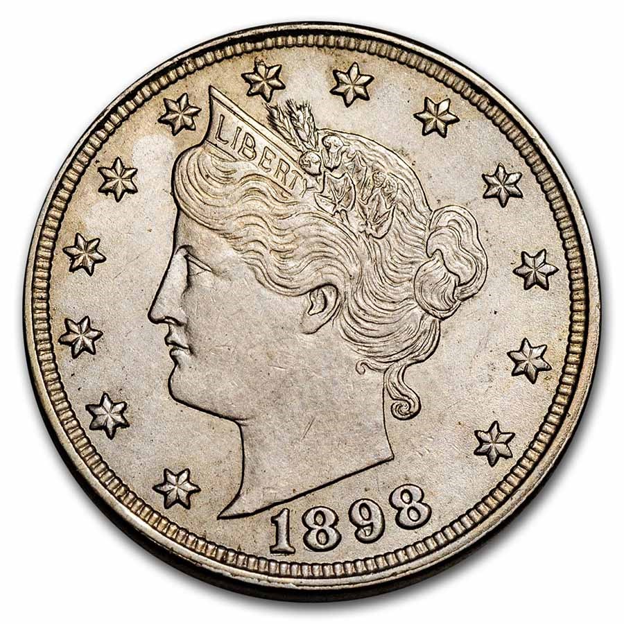 1898 Liberty Head V Nickel BU
