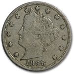 1898 Liberty Head V Nickel Fine